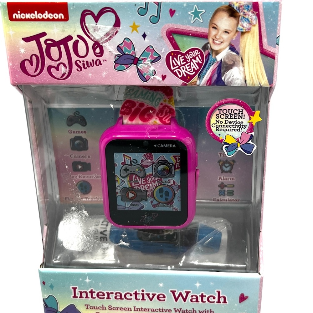 Jojo Nickelodeon Interactive Watch with Pink and Blue Accents